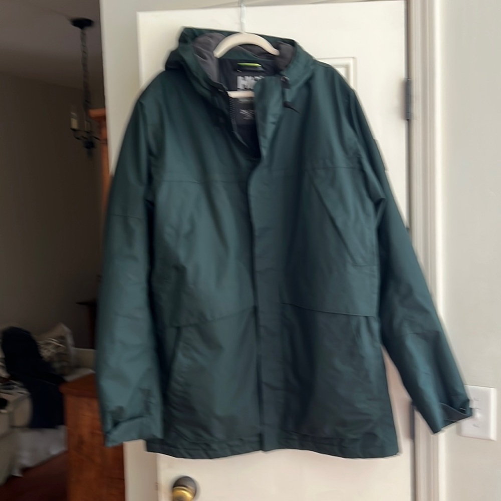 Helly Hansen, dark green winter jacket 2XL